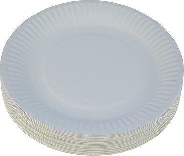 Disposable Paper Plate - 7 - 100 Pcs
