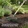 Egardenkart Garden Rake Outdoor - Metal Garden Leaf Rake with Long Wooden Stick for Gardening Tools