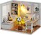 DIY Doll Room Miniature Furniture Wooden House Kit - DIY Cabin Sunshine Study 1:32 Mini Collector's Edition with Furniture and Accessories