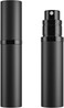 Arabest Travel Atomizer Mini Pump Spray, 5ml Fine Mist Fragrance Dispenser, Empty Perfume Spray Bottle, Portable Atomizer Refillable Scent Pump Case for Traveling and Outgoing (Black)