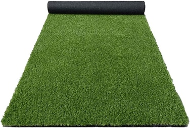 Artificial Grass Carpet 26mm Fake Grass Turf 2meters x 3meters 6SQM Square Meters(200cm x 300cm, Green)