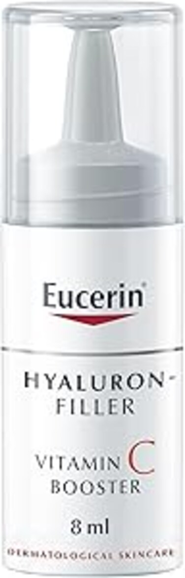 Eucerin Hyaluron Filler Anti-Aging Face Serum Vitamin C Booster with Hyaluronic Acid, Plumps up Deep Wrinkles, For Fresh and Radiant Skin, Suitable for All Skin Types, 8ml