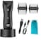 Excefore Electric Hair Clippers for Men, Waterproof Pubic Hair Trimmer with LED Display, Cordless Groin Body Hair Trimmer Kit, Professional Body Groomer and Beard Shaver with USB Recharge Dock(Black)