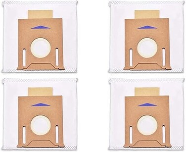 LECCEE 4 Pack T8 Vacuum Dust Bags for Ecovacs Deebot Ozmo T8 &amp; T8 AIVI Robot Vacuum Cleaner with Auto-Empty Station