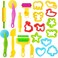 Dough Tools Set, 20 Pcs Playdough Sets For Kids, Playdough Tools And Cutters Toys, Play Dough Tools Plasticine Clay With Cutters, Molds, Rollers, Educational Toy Gift Set (random Colour)