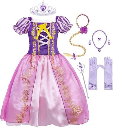 Rapunzel Costume Princess Lepei Dress for Toddler Girls Fancy Party