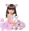 Reborn Baby Dolls 55cm, 22 inch Lifelike Realistic Baby Newborn Girl Doll Silicone Vinyl Full Body Children Birthday Pink Skirt with Feeding Kit Toys Accessories for Ages 3+ Year Old Girls