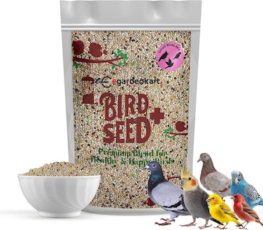 Egardenkart Small Bird Seed Mix For Budgies &amp; Finches Suitable for Wild Birds 1KG