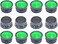 12 Pcs Water Tap Aerators Insert Replacement Parts, Water Saving Flow Restrictor Faucet Aerators for Bathroom or Kitchen