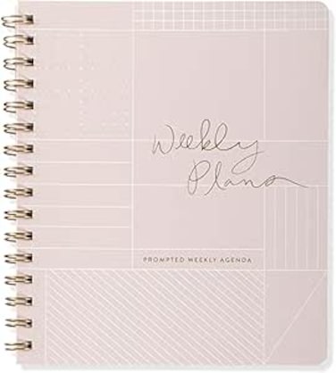 Non-Dated Weekly Planner, 160 Pages, 7 x 8.375 Inches, Grid