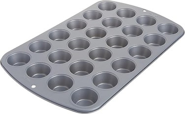 Recipe Right 24 Cup Mini Muffin Pan, Multicolor