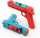 Shooting Game Gun Controller Compatible with Switch/Switch OLED Joy-Con, Hand Grip Motion Controller for Nintendo Switch Shooter Hunting Games (Blue + Red)