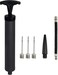 10" Portable Hand Air Ball Pump Inflator Kit with Needle, Nozzle, Extension Hose for Soccer Basketball Football Volleyball Water Polo Rugby Exercise Sports Ball Balloon Swim Inflatables