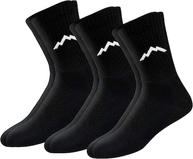 Men's Heavy Duty Cotton Crew Athletic Socks, Pack of 3