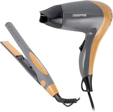 Geepas Hair Dryer&amp;StraightenerCombo GHF86074