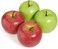 Esoes 4Pcs Simulation Artificial Lifelike Fake Red Green Apples Plastic Fruit for Home Kitchen Party Decoration Photography DIY Use (A)