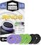Precision Rings   Aim Assist Motion Control for PlayStation 4 (PS4), Xbox One, Switch Pro &amp; Scuf Controller (Black/Purple/Green)