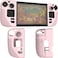 Silicone Protective Shell Cover Skin Compatible With Steam Deck, Non-Slip Texture Handle Case for Steam Deck, Anti-Collision Cover with 4 Thumb Caps. (Pink)