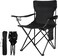 century Portable Camping Chairs Enjoy The Outdoors with a Versatile Folding Chair, Sports Chair, Outdoor Chair &amp; Lawn Chair, Black