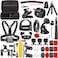 50 In 1 Action 5 Camera Accessory Kit Compatible with GoPro Hero 13 12 11 DJI OSMO 4 3 2 Insta360 X4 X3 SJCAM AKASO VicTsing APEMAN Campark Sony Sports DV with GP-10 Action Camera Pole Mount