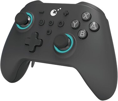 Max Game Controller Hall Effect Joysticks Analog &amp; Digital Triggers Wireless Pro 1000HZ Polling Rate Maglev/HD/Rotory Vibration Compatible with Switch/PC/Android/iOS/Steam Deck (Black)