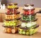Premify 10 Pcs Large Fridge Storage Containers with Lids   Premium Quality Airtight Plastic Container Set for Freezer, Refrigerator Kitchen Pantry Organizers and Storage, BPA Free &amp; Leak Proof