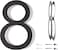12 Inch Modern Floating House Numbers for Outside   Large Metal House Numbers for Outdoors   Black Coated Rust-Proof Home Address Numbers/Plaques   Metal Numbers