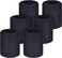 Sweatbands, 3 Pairs Sports Wristbands, Cotton Wrist Bands for Adults Working Out, Tennis, Basketball, Running, Gym, for Men &amp; Women, Black