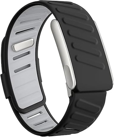 NORTXEN SportFlex Band Strap Compatible with Whoop 5.0/MG,One, Peak &amp; Life Devices &ndash; ECG Compatiblity, Silicone Waterproof Design, Sweatproof Strap with U-Shape Silver Connector