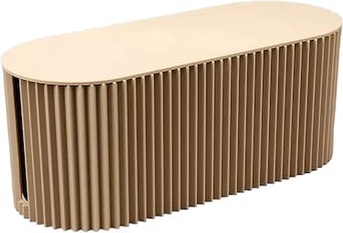 Cable Management Box, Dustproof Large Cord Organizer Box with lid,under desk cable hider(camel)
