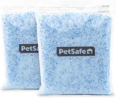 PetSafe ScoopFree Premium Blue Crystal Litter, 2-Pack &ndash; Includes 2 Bags of Lightly Scented Litter &ndash; Absorbs Odors 5x Faster than Clay Clumping &ndash; Low Tracking for Less Mess &ndash; Lasts up to a Month
