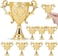 Gold Mini Trophies for Kids, 10 Pcs Trophy Award - Plastic Football Awards and Trophies Cup - Funny Trophy for Brings Joy and Recognition Party