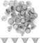 LCHYI 50 Pcs Stainless Steel Pipe Screens Filter,Adjustable Size Metal Wire Mesh Filter Reusable Tube Ball Screen 0.5" Bowl Mesh Gauzes Reusable Mesh Bowl Screens