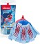 Vileda 3action Supermocio Floor Mop Refill, Versatile, Red Spot Eraser, Blue Microfiber, 3D Red Spots.
