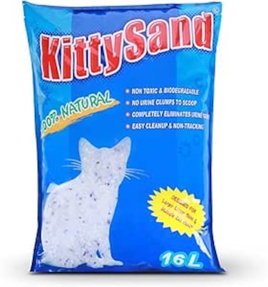 Sand 100% Natural Silica Crystal Premium Quality Cat Litter 16L