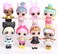 8-Piece Lol Sparkly Baby Highly Detailed Pvc Doll Set For Kids, Multicolour