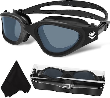 Polarized Swimming Goggles Swim Pool Goggles Anti Fog Anti UV No Leakage Clear Vision for Men Women Adults Teenagers