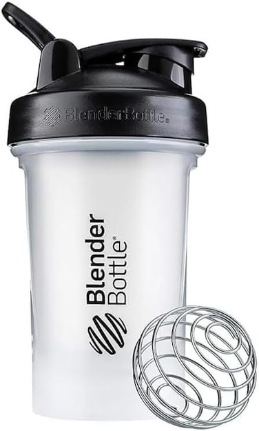 BLENDER BOTTLE CLASSIC V2 BLACK/CLEAR 20OZ