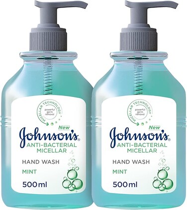 Johnson &amp; Johnson   Hand Wash   Micellar, antibacterial   1+1 FREE   Mint   2 x 500 ml
