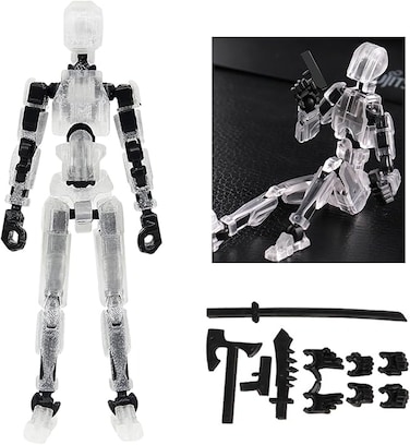 Titan 13 Action Figure, Lucky 13 Action Figure, 3D Printed Multi-jointed Movable T13 Action Figure, Nova 13 Action Figure Toy for Desk Decor and Gaming Gifts