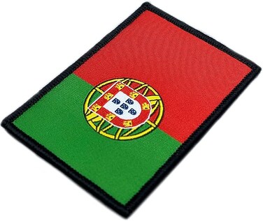 Portugal Flag Patch for Clothing &ndash; Adhesive Embroidered Patch with Official Colours of the Portuguese Flag &ndash; Flags of Europe &ndash; Flag Portugal 75 x 50 mm