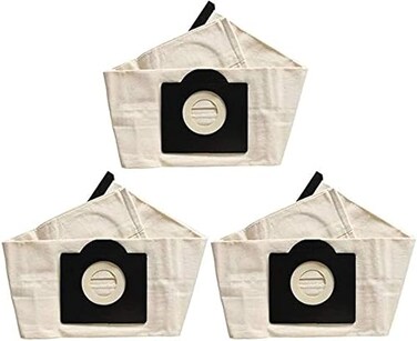 Youyaa Vacuum Cleaner 3Pcs Washable WD3 Dust Bags Cloth Vacuum Cleaner Bags Parts