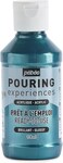 P&eacute;b&eacute;o-Pouring Experiences-Ready-to-Use Premixed Acrylic Ideal for Fluid Art Metallic-118 ml Paint, 4 Fl Oz (Pack of 1), Cobalt Blue Metallic