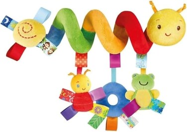 Around The Bed Stroller Playing Toy Crib Lathe Hanging Baby Rattles，Mobile Baby Spiral Activity Hanging Toys, Stroller Toys Cart Seat Pram Toy,Baby Worm