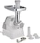 KENWOOD Meat Grinder 2100W Meat Mincer with Kibbeh Maker, Sausage Maker, Biscuit Attachment, Feed Tube Pusher, 3 Stainless Steel Screens for Fine, Medium &amp; Coarse Results MGP40.000WH White
