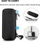 Travel Storage Case &amp; 2Pcs Small brush for Philips Norelco OneBlade QP2520 QP2530 QP2620 QP2630, Carrying Bag for Philips Norelco One Blade Hybrid Electric Trimmer and Shaver (Black,6.5*2.5*2.1In)