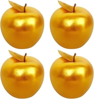 ELECDON 4 Pcs Simulated Wedding Decor Fruit Simulation Apples Foam Apples Artificial Apples Kitchen Decoration Apples Models Red Apples Decorative Model Fake Apple