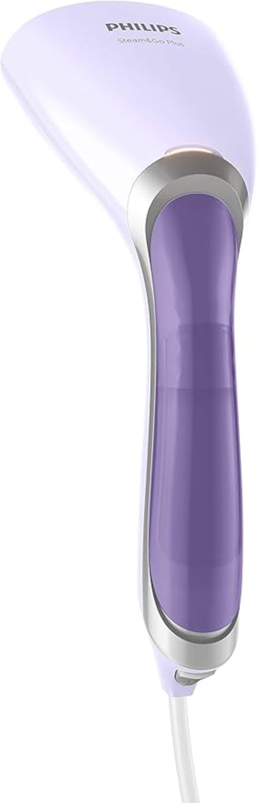 Philips Steam&amp;Go Plus Handheld Garment Steamer Unique Smartflow Heated Plate, Vertical &amp; Horizontal Steaming, 1200W - GC360/36, 1200 Watt
