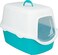 Trixie Vico Litter Tray for Cats Turquoise/White 40 &times; 40 &times; 56 cm