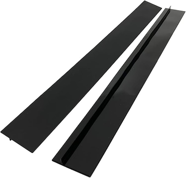 2 Pack Silicone Stove Gap Covers Heat Resistant Oven Gap Filler Seals Between Counters Oven Stovetops Washing Machines Washer Dryer (25inch)
